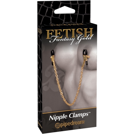 Зажимы на соски Gold Chain Nipple Clamps