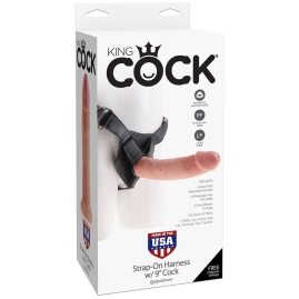 Страпон King Cock Harness 9"