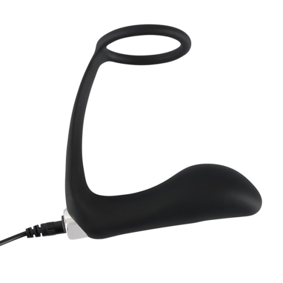 Пробка с кольцом Black Velvets Vibrating Ring &amp; Plug